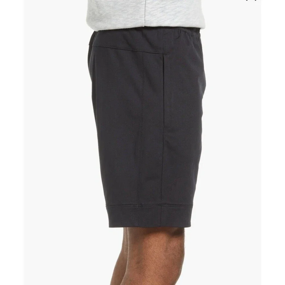 Vince Men Modern Pull-On Jogger Short In Black Sz XL New